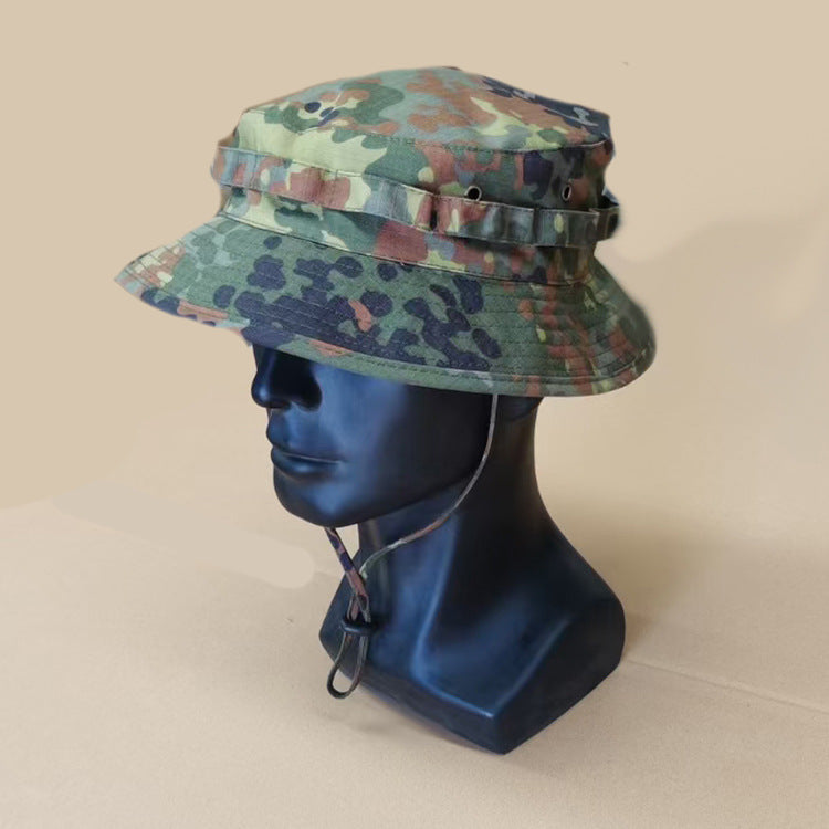 Camouflage Army Fan Tactical Short Brim Bonnie Hat