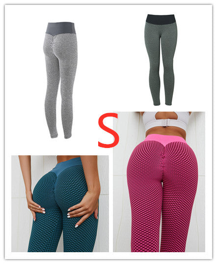 Plaid Leggings Fitness Yoga Pants Women's Seamless High Waist Breathable Gym Leggings