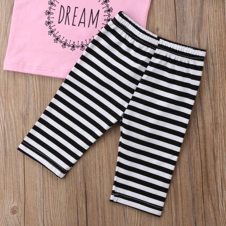 Toddler Kids Baby Girl 1T-6T Hoodie Top Pants Striped Leggings Headband Outfit Clothes