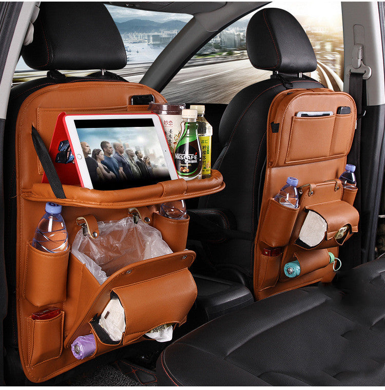 Pad-Bag Organizer Tray Car-Seat Car-Trash-Can Auto-Accessories Foldable Table Travel