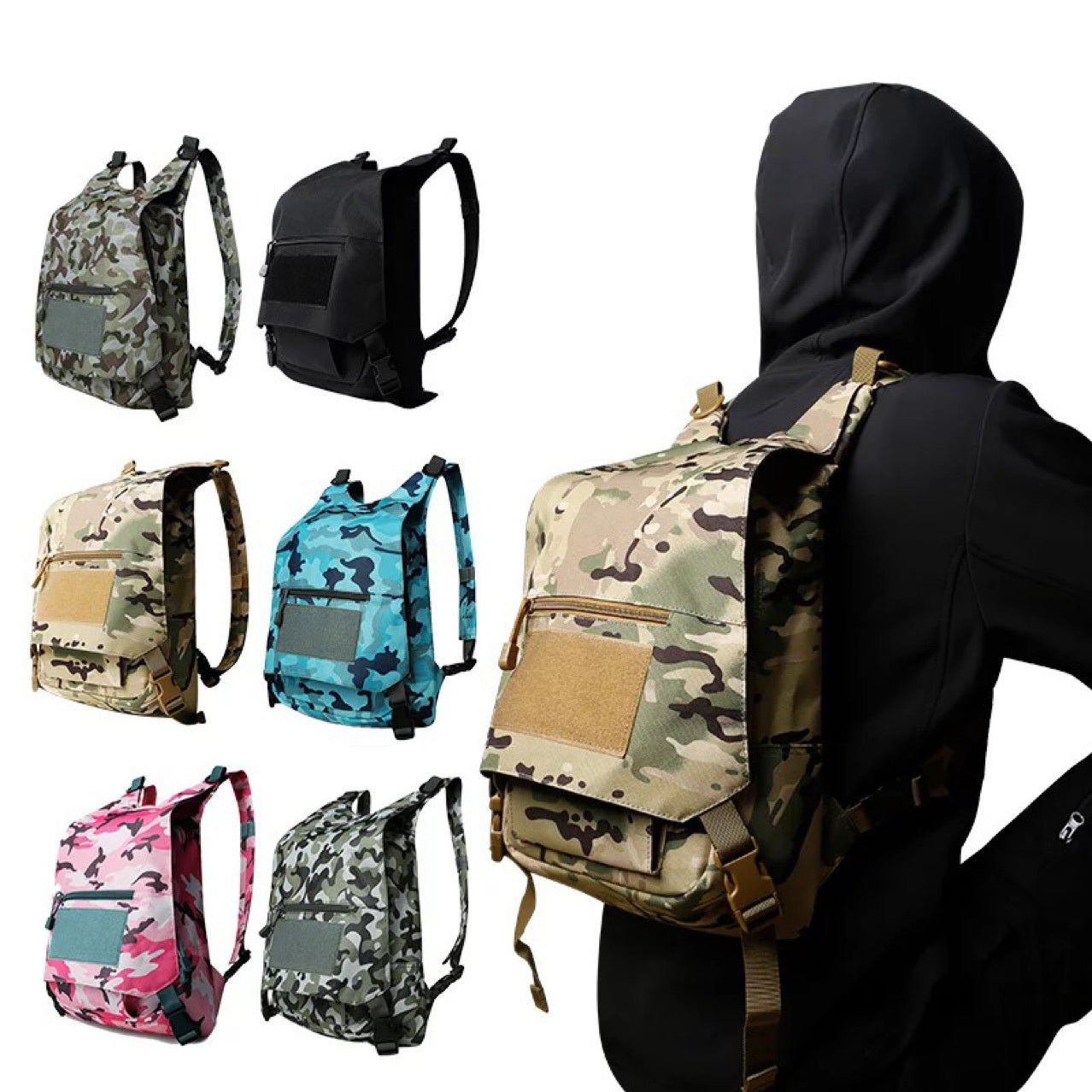 Sports Cp Camouflage Lightweight Waterproof Quick-Drying Camouflage Outdoor Tactical Portable Backpack