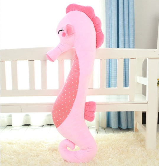 Dorimytrader creative seahorse plush pillow giant stuffed cartoon Sea horse doll toy