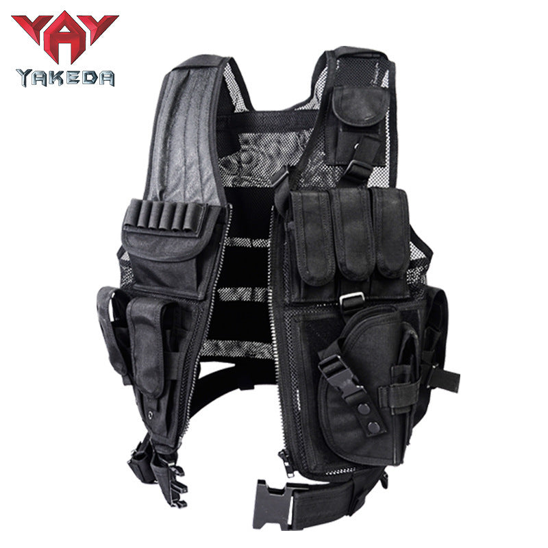 Outdoor Military Fan Summer Mesh Breathable Training Vest Multi-functional Tactical Vest