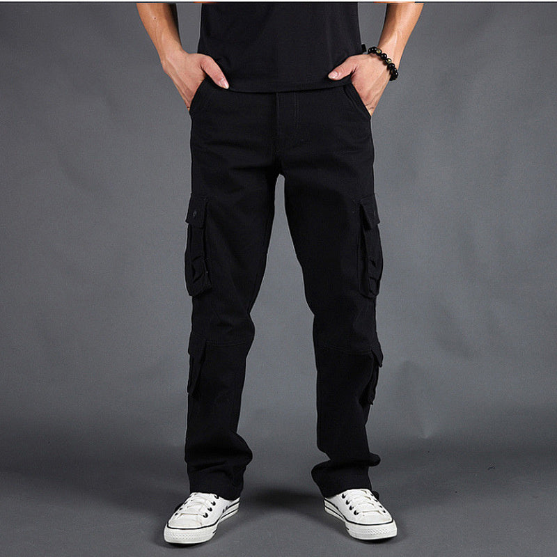Outdoor Overalls Men's Loose Large Size Multi Pocket Trousers