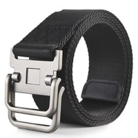 Thumbnail for Men's Military Training Belt With Double Buckle Canvas