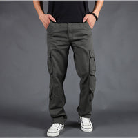 Thumbnail for Outdoor Overalls Men's Loose Large Size Multi Pocket Trousers