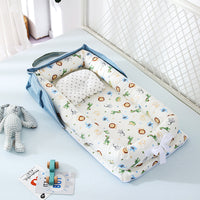 Thumbnail for Baby Removable And Washable Bed Crib Portable Crib Travel Bed For Children Infant Kids Cotton Cradle