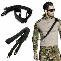 Thumbnail for Tactical Rifle Sling Gun Shoulder Strap 2 Point Hooks One Single Strap Hunting