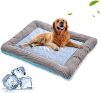 Thumbnail for Pet Cooling Pad Bed For Dogs Cats Puppy Kitten Cool Mat Pet Blanket Ice Silk Material Soft For Summer Sleeping Blue Breathable