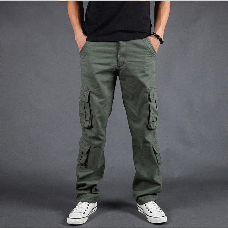 Outdoor Overalls Men's Loose Large Size Multi Pocket Trousers