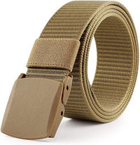 Thumbnail for Mens Outdoor Sports Military Tactical Nylon Waistband Canvas Web Belt Adjustable