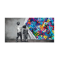 Thumbnail for Children's Graffiti Wall Art Canvas Abstract