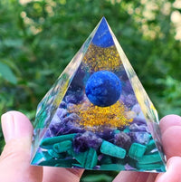 Thumbnail for Pyramid Decoration Natural Crystal Gravel Energy Tower