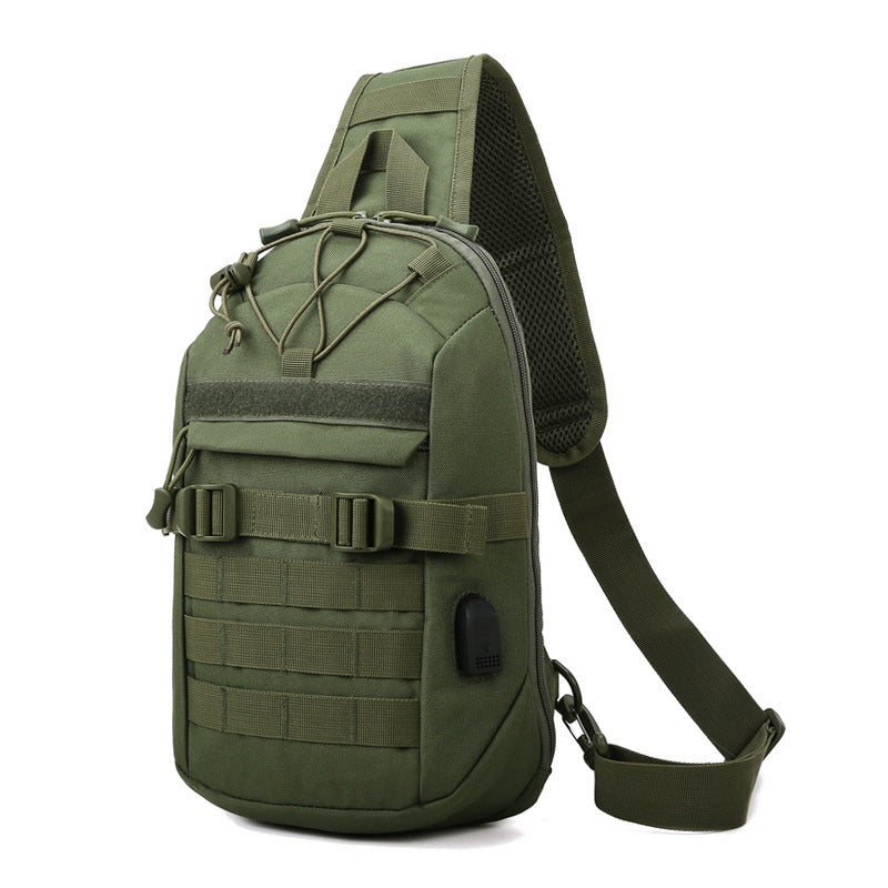 Outdoor Tactical Camouflage Military Fan Portable Chest Bag